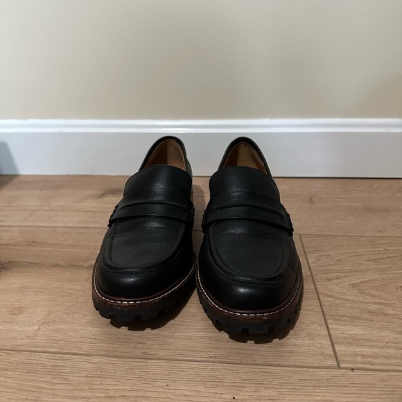 Black Leather Loafers - Picture 2 of 9